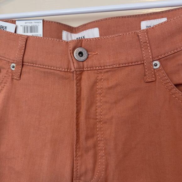 NWT BRAX Chuck Modern Fit Hi-Flex Lightweight Pants Peach Size 34x34 Sustainable - Picture 3 of 10